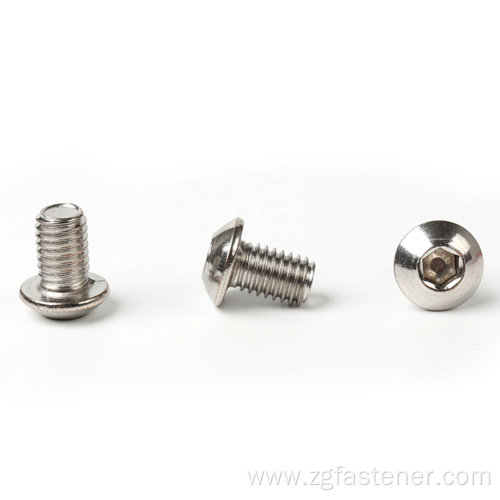 Stainless steel hex socket button head screws